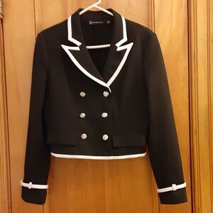 Nautical Jacket White Trim Silver Buttons Macy's NY & Co